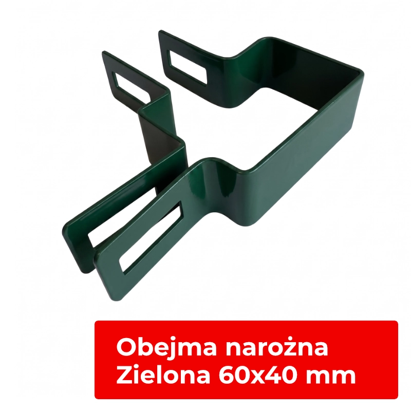 Uchwyt narożny – kolor zielony RAL6005